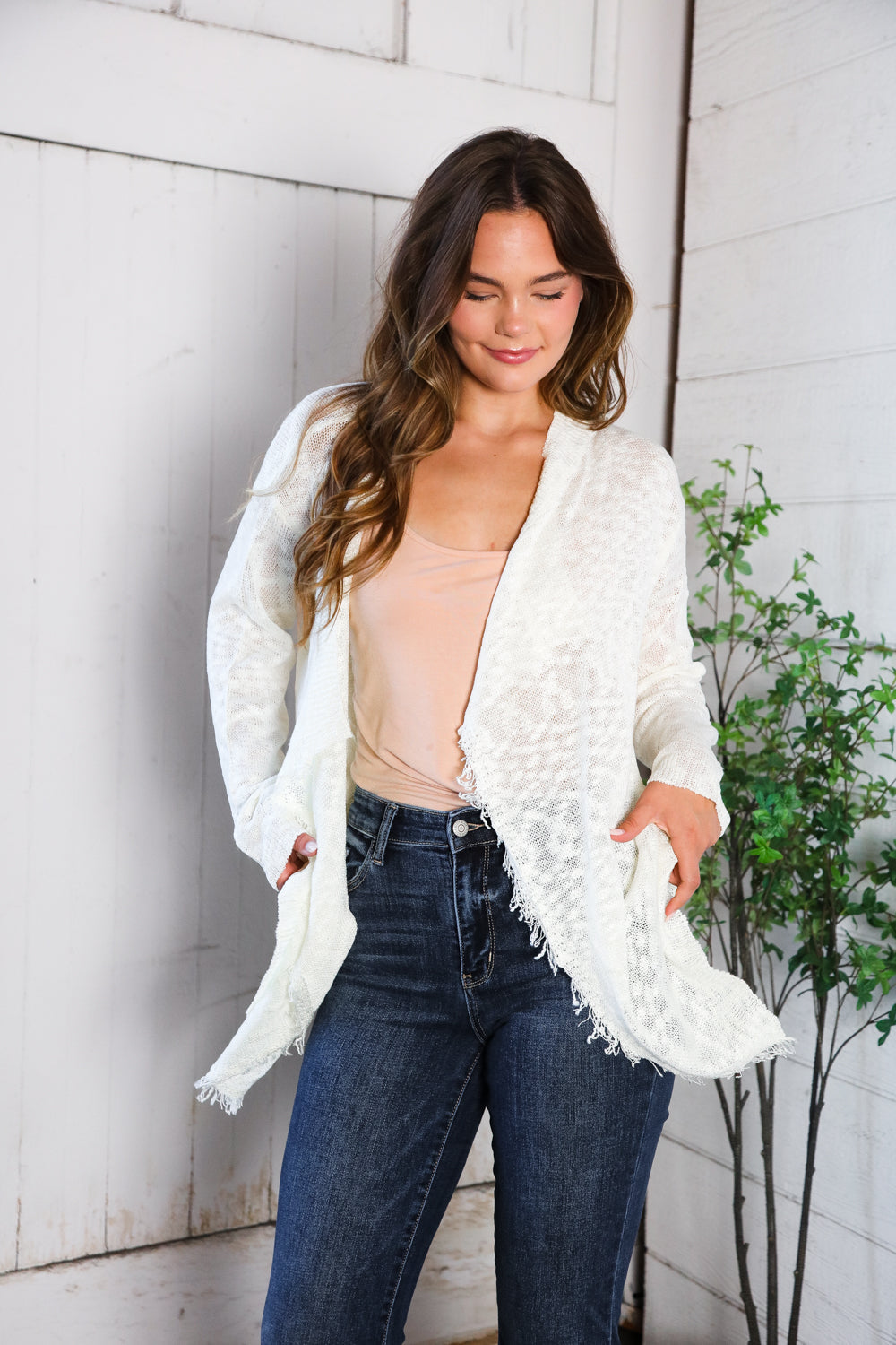 Ever After Frayed Edge Cardigan