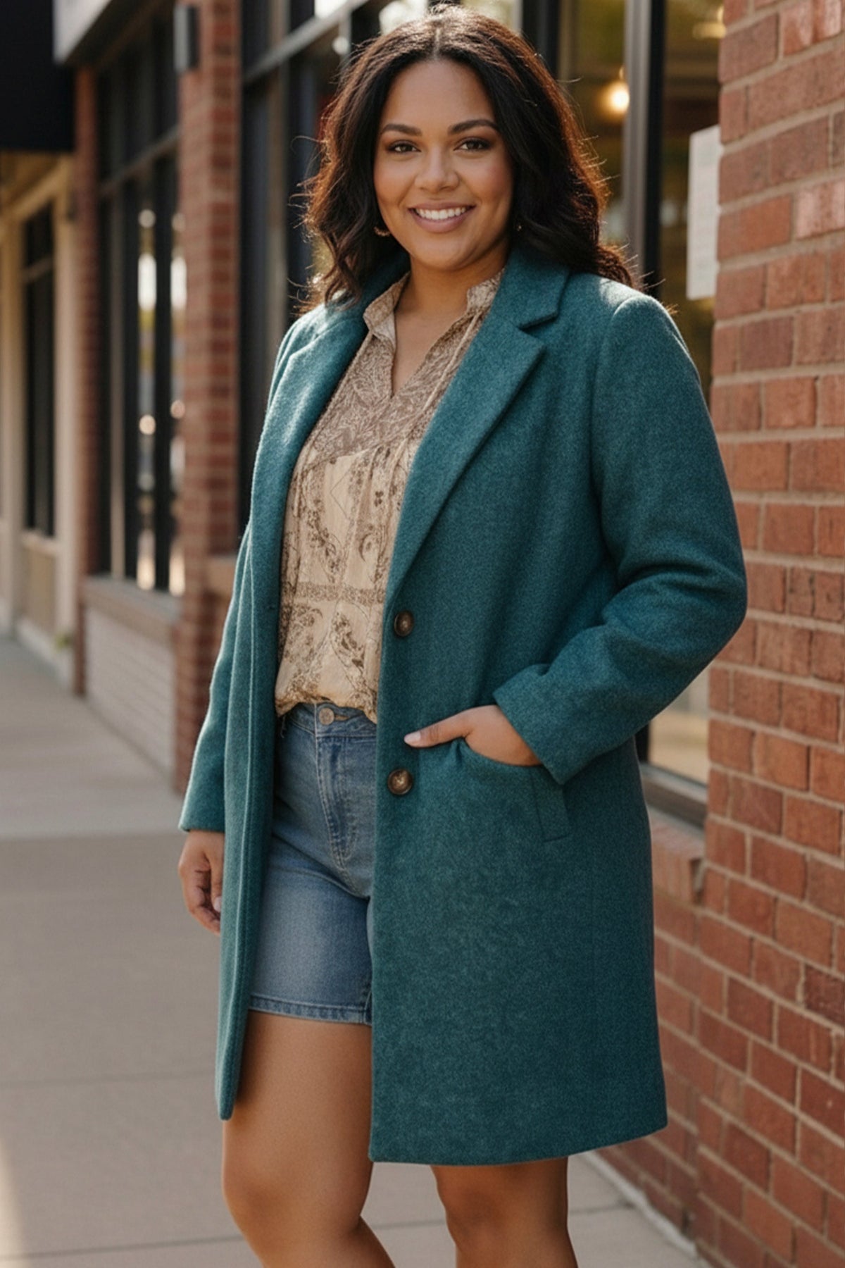 Frosted Teal Dream Coat