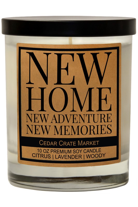 New Home New Adventures New Memories Soy Candle
